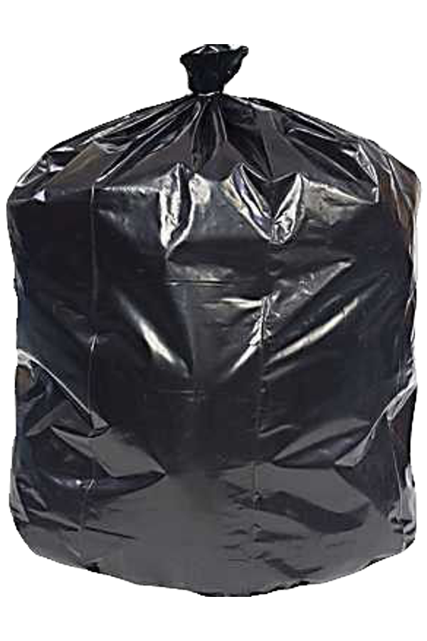 LD Black Trash Bags, 38x60 - Pak-Man Food Packaging Supply
