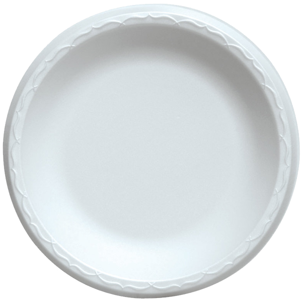Plate, 9, White, Foam, (500/Case), Reyma USA PFR901FB