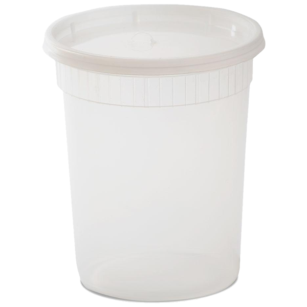 32 oz Plastic Soup Container With Lids - Pak-Man Packaging