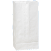 12 lb White Paper Bags