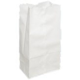 16 lb White Paper Bags