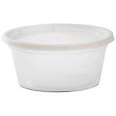 12 oz Plastic Soup Container (Lids Included)