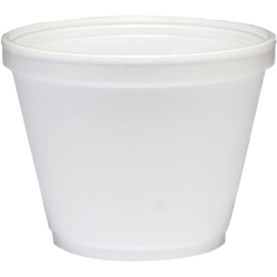12 oz Squat Foam food Containers