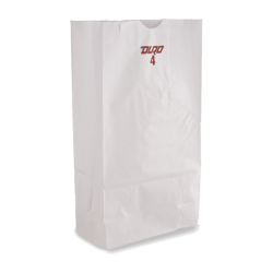 4 lb White Paper Bags