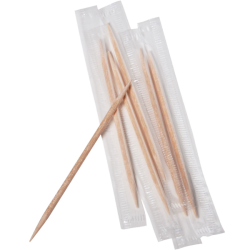 Mint Flavored Wrapped Toothpicks
