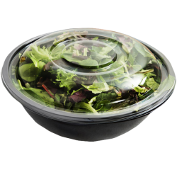 160 oz  Black Salad Bowls