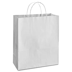 Small White Paper Bags with Handle