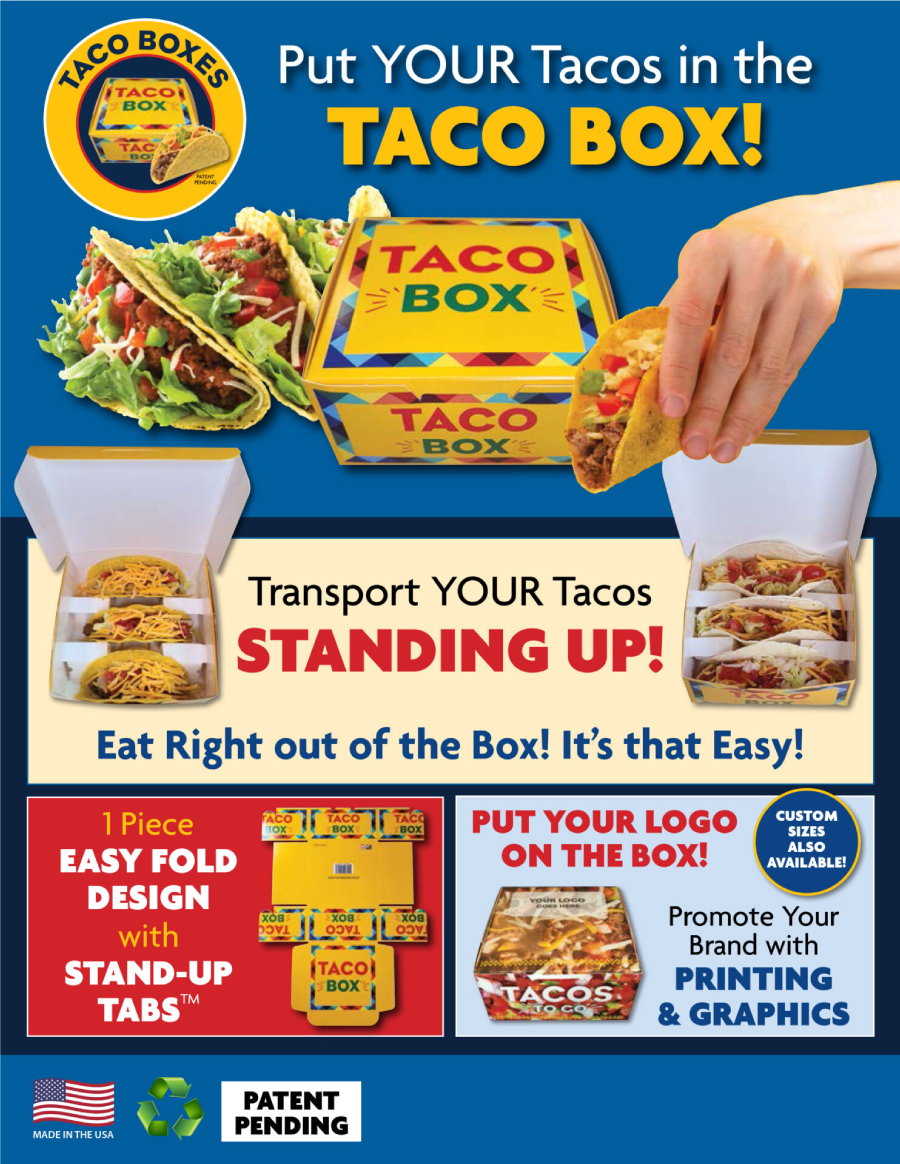 Taco Boxes Made in USA