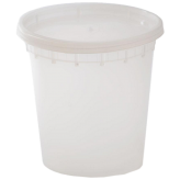24 oz Plastic Soup Container (Lids Included)